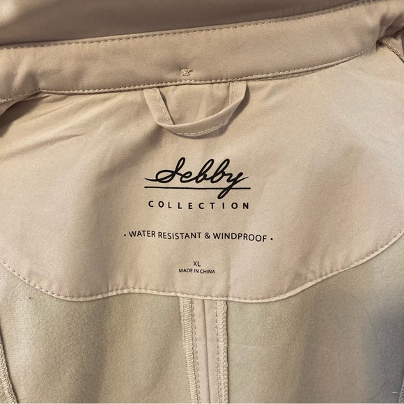 Sebby Collection Light Tan Trench Coat Women XL - Picture 12 of 15